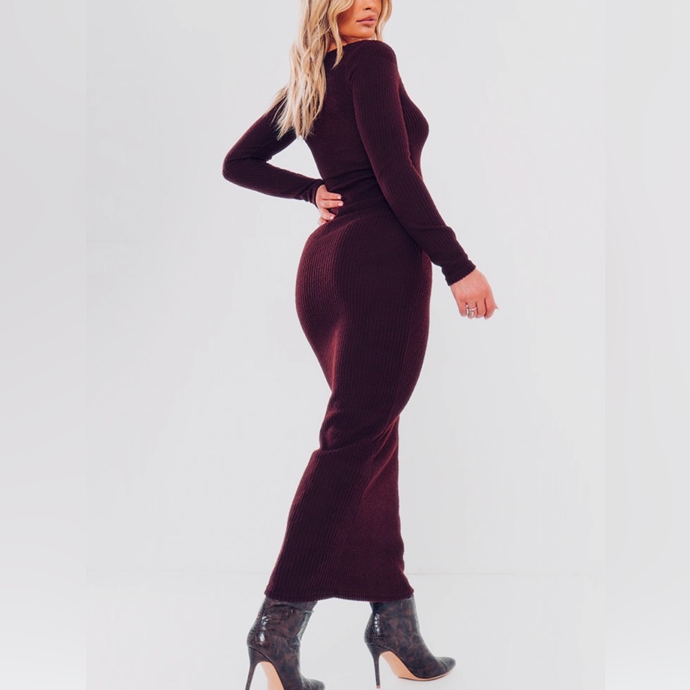 Stylish Dark Red Maxi Dress